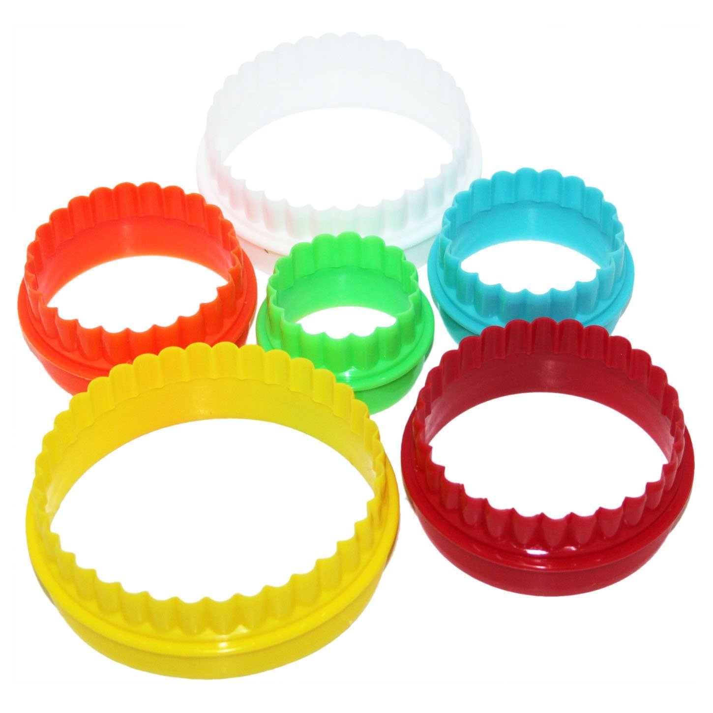 Round Circular Cutter Fluted Grooved Baking Pastry Doublesided Cookie Cutters eBay