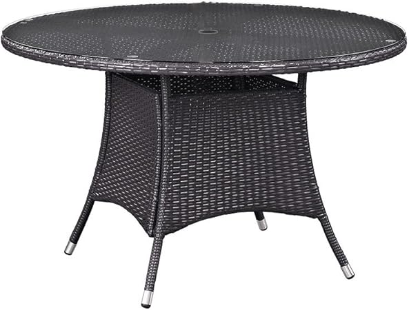 Amazon Com Modway Convene Wicker Rattan Outdoor Patio 47 Round