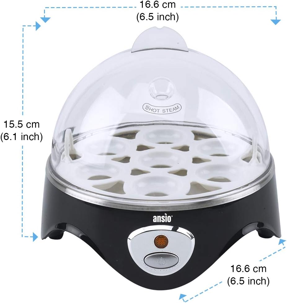 ANSIO Egg Boiler, Electric 7 Hole Egg Boiler with Water Measuring Cup