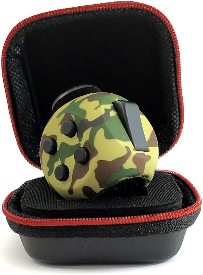 blue camo fidget cube