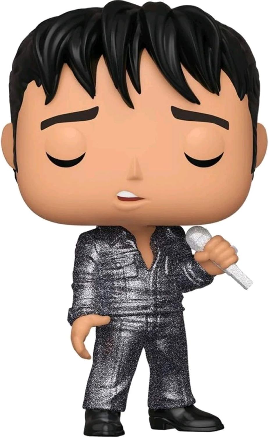 Elvis Presley - Elvis Presley '68 Comeback Special Diamond Glitter Pop! Vinyl Figure, Multi-colored Glitter, 3.75 inches