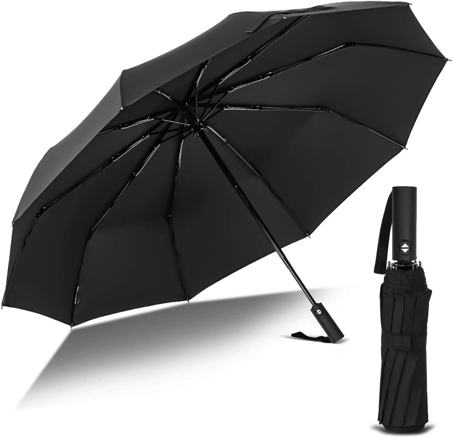 Kono Umbrella Windproof, Compact Umbrella for Rain, Umbrella Travel Lightweight Auto Open Close
