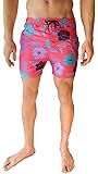 Cabana Bro Men's Swim Trunks - Retro Style Summer Swim Suits for Men
