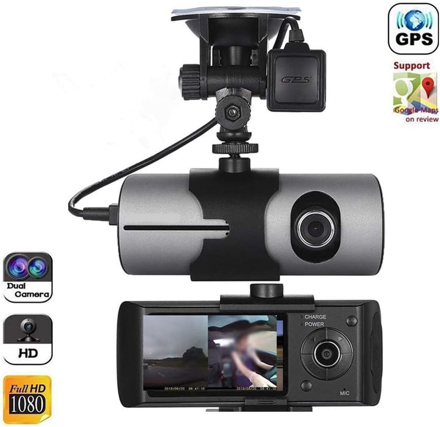 Car Camera GPS Ultra Hd Recorder, Short Distance Cam with G Sensor, Parking Mode, Motion Detection, Loop Recording Video Recorder