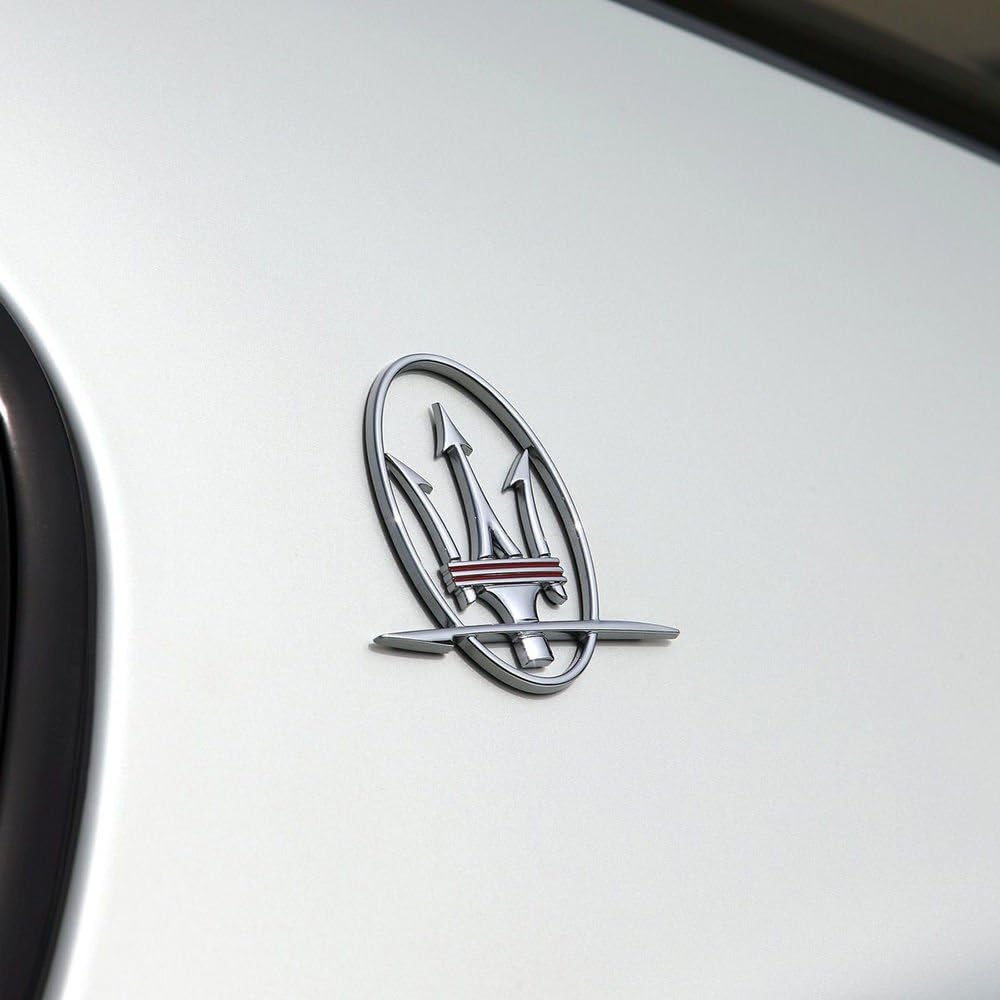 Amazon Us85 Maserati Quattroporte Granturismo Ghibli Levante Rh Lhサイドロゴ エンブレムバッジr バイク用エンブレム 車 バイク