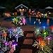Doingart Garden Solar Lights Outdoor - 3 Pack Solar Stake Light Multi-Color Changing LED Garden Lights, Decorative Lights, Solar Powered Stake Light (Hummingbird Solar Garden Light)