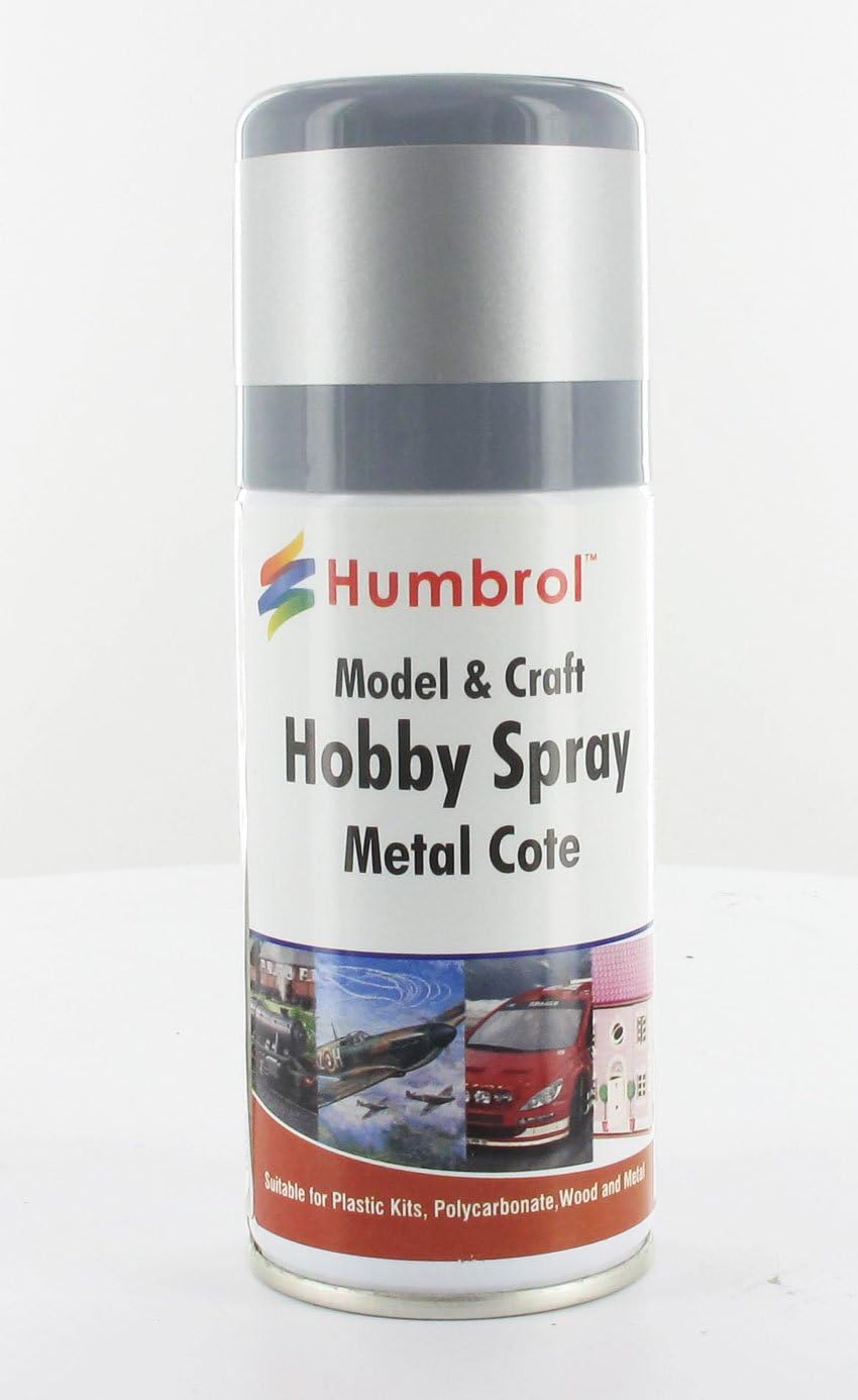 Humbrol 150 ml Number 27002 Acrylic Spray Paint (Metalcote Polished