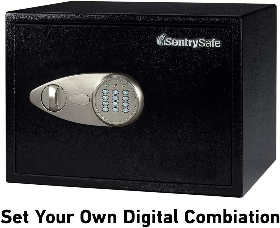 Sentry X125 Security Safe Electronic Lock 4mm Door 2mm Walls 34 Litre 15.9kg W430xD370xH270mm Ref X125, Black - Image 4
