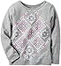 Carter's Print Glitter Tee
