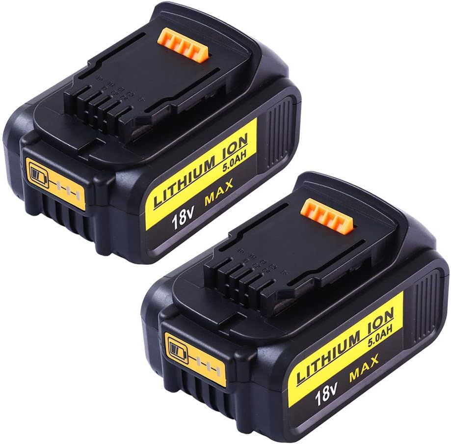 2X Moticett 18V 5000mAh Li-ion Replacement for Dewalt Battery DCB184 DCB184B-XJ DCB183 DCB183-XJ DCB182 DCB182-XJ DCB181 DCB181-XJ DCB185-XE Power Tool