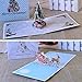 Coogam 3D Pop Up Christmas Cards, 4 Pack Blank Greeting Holiday Cards with Envelope New Year Handmade Gifts Xmas Galloping Reindeer Santa Bells Tree