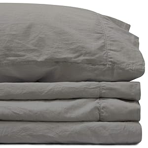 King Storm Gray Sateen Sheet Set by Jennifer Adams