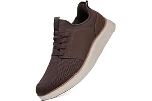 YOLARK Men Casual Dress Shoes Fashion Sneakers Lightweight Breathable Laceless Walking Shoes Gym Tennis Athletic