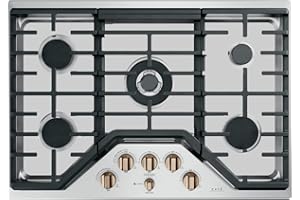 FireFly Home CookTop Protector for General Electric GE Gas CookTop, Custom Fit Ultra Thin Reusable Burner Splatter Spill Guard Protective Cover Liner in Silver - CGP70302NS1