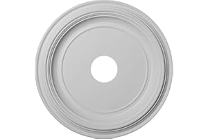 19"OD x 3 1/2"ID x 1 1/2"P Traditional Thermoformed PVC Ceiling Medallion (Fits Canopies up to 11 1/2")