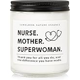 LUMELOOM Nurse Gifts for Women, Female - 9oz Lavender Scented Soy Wax Candle - Gift for Nurse Mom, Nurses Practitioner, Appreciation, LPN, RN, NICU, Birthday, Nursing School Graduation Presents