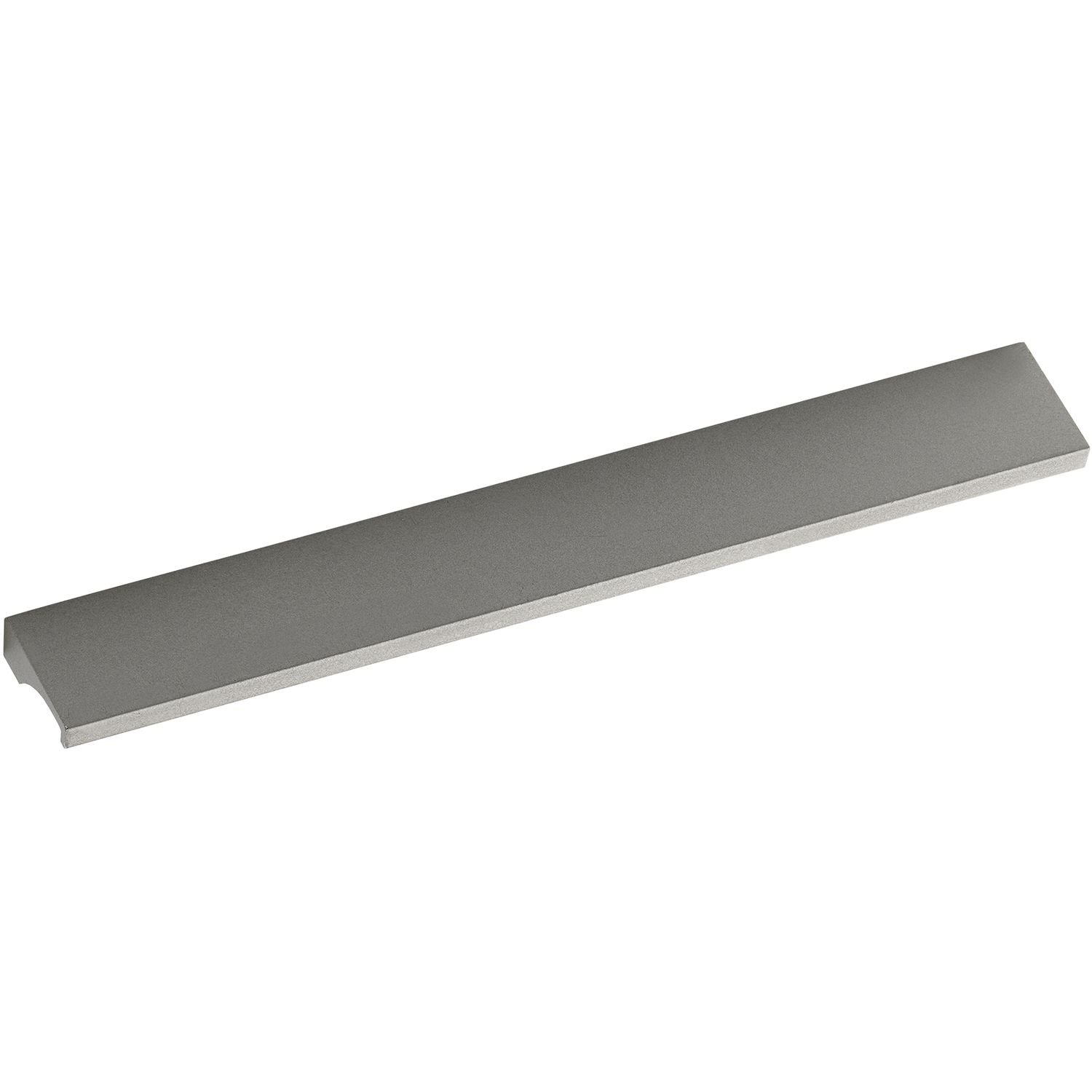 OBF AL 1525 0128 Grimme Furniture Handle with Handle, Flat Kitchen Handle, Width 149 mm, Aluminium Nickel Matt Varnished, Silver