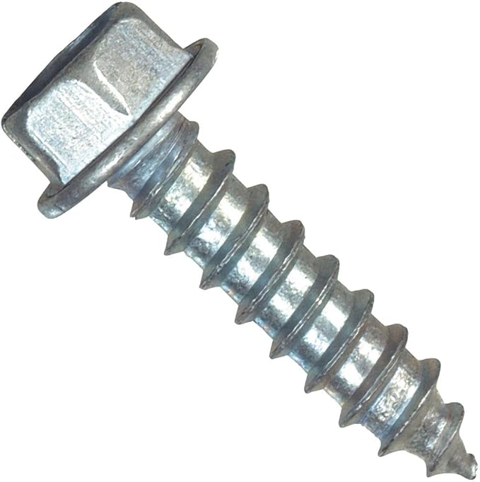 Hillman Sheet Metal Screws No. 8 X 1/2 " Hex Head/Slotted Hex Head Box
