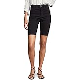 Free People Womens Raw Hem Dark Wash Bike Shorts