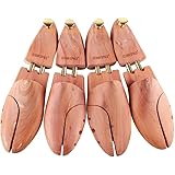 Cedar Shoe Trees for Men, 2-Pack USA Red Aromatic Cedar Wood Shoe Trees