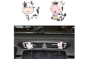 CINPUDO Car Air Freshener Clips, Car Vent Clip,Car Vent Decorative Clip, Car Air Conditioner Decorations Clip,Car Automotive Interior Decoration Accessories Gifts for Men/Women(Cow Car Air Vent Clip)
