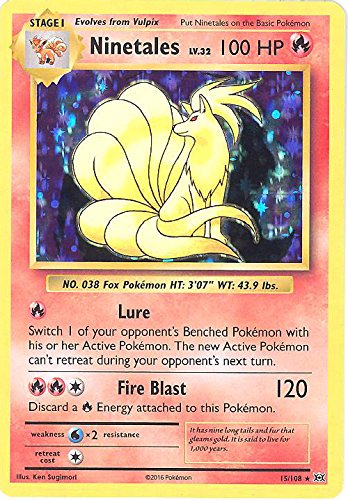 Pokemon - Ninetales (15/108) - XY Evolutions - Holo