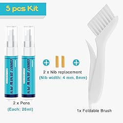 NADAMOO Grout Renew Pen White, 2 Large Size 20ml