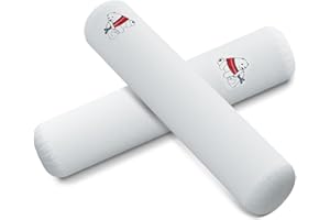 Moonlightfamily Anti Roll Pillow, Cylinder Bolster Anti Rollover Side Sleep Adjust Pillow, Indoors & Outdoors for Crib, Playpen, Car, Camping, Machine Washable, 4x23.5inch, 2pack