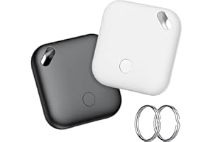 CASCHO Air Tracker, Bluetooth Tracker Tag-2 Pack, Compatible with Apple Find My (iOS Only), Key, Luggage, Suitcase and Pet Item Finder, 90dB Beeping, IP67 Waterproof, Replaceable Battery, Worldwide Tracking