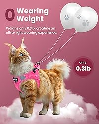 FAYOGOO Cat Harness and Leash Set, Escape