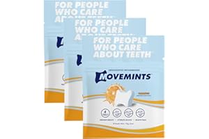 Movemints Clear Aligner Mints - Patented Aligner Seating Mints - Edible Alternative to Aligner Chewies - Xylitol Mints for Dry Mouth - Orange (3 Pack)