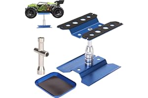 Fineonly RC Car Work Stand Repair Workstation for 1/8 1/10 Scale RC Cars Buggies and Trucks (blue)