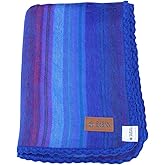 Cuevandina - Alpaca Wool Blanket Throw - Beautiful & Warm, 83 x 63 inches, Ultra-Soft, Hypoallergenic and Breathable. Purple Color
