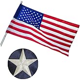 Pole Sleeve 2.5x4 Ft American flag Outdoor Banner Style,Heavy Duty Longest Lasting Nylon USA Pole Sleeved ,All-Weather Durable American Flags Sleeve For Outside,Embroidered Stars,Sewn Stripes,US Flag Sleeve