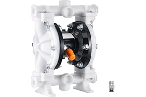 VEVOR Air Operated Double Diaphragm Pump, 4.4 GPM, 1-1/2 inch Inlet & Outlet Pneumatic Waste Oil Transfer Pump, Max 100 PSI, 