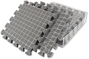 Blocking Mats for Knitting,Needlepoint and Crochet,Double Sided,Extra Thick Grid Boards 12”x12”, Pack of 4