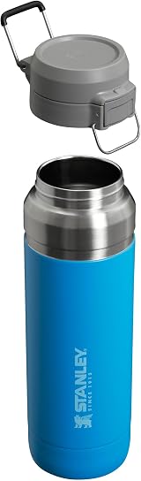 Stanley 1913 Quick Flip Stainless Steel Water Bottle 1.06L Azure view 9
