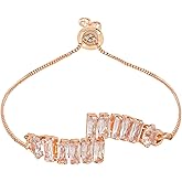 I Jewels Cubic Zirconia Classic Adjustable Tennis Charm Bracelets Friendship Love Christmas Valentines for Women