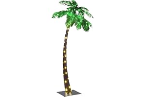 LIGHTSHARE Lighted Palm Tree, Small, Green, 5-Feet (ZLS5FT)