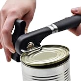 Safety Manual Can Tin Opener,Stainless Steel Ergonomic Anti Slip Design with Smooth Edge Side Cut No Sharp Cuts Can Opener,Lid Lifter that Won't Touch Food