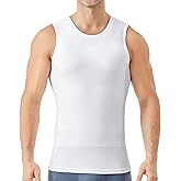 ZNOUKAXJR Mens Compression Shirt Slimming Body Shaper Vest Tank Top with Tummy Control Breathable Shapewear Undershirts
