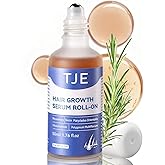 Hair Growth Serum Roll On 50ml | Hair Growth Serum 3% Rosemary Extract + Caffeine + Niacinamide + Biotin | With Ginger & Aloe Vera | No-Rinse, Fast-Absorbing | For Thinning Hair & All Hair Types