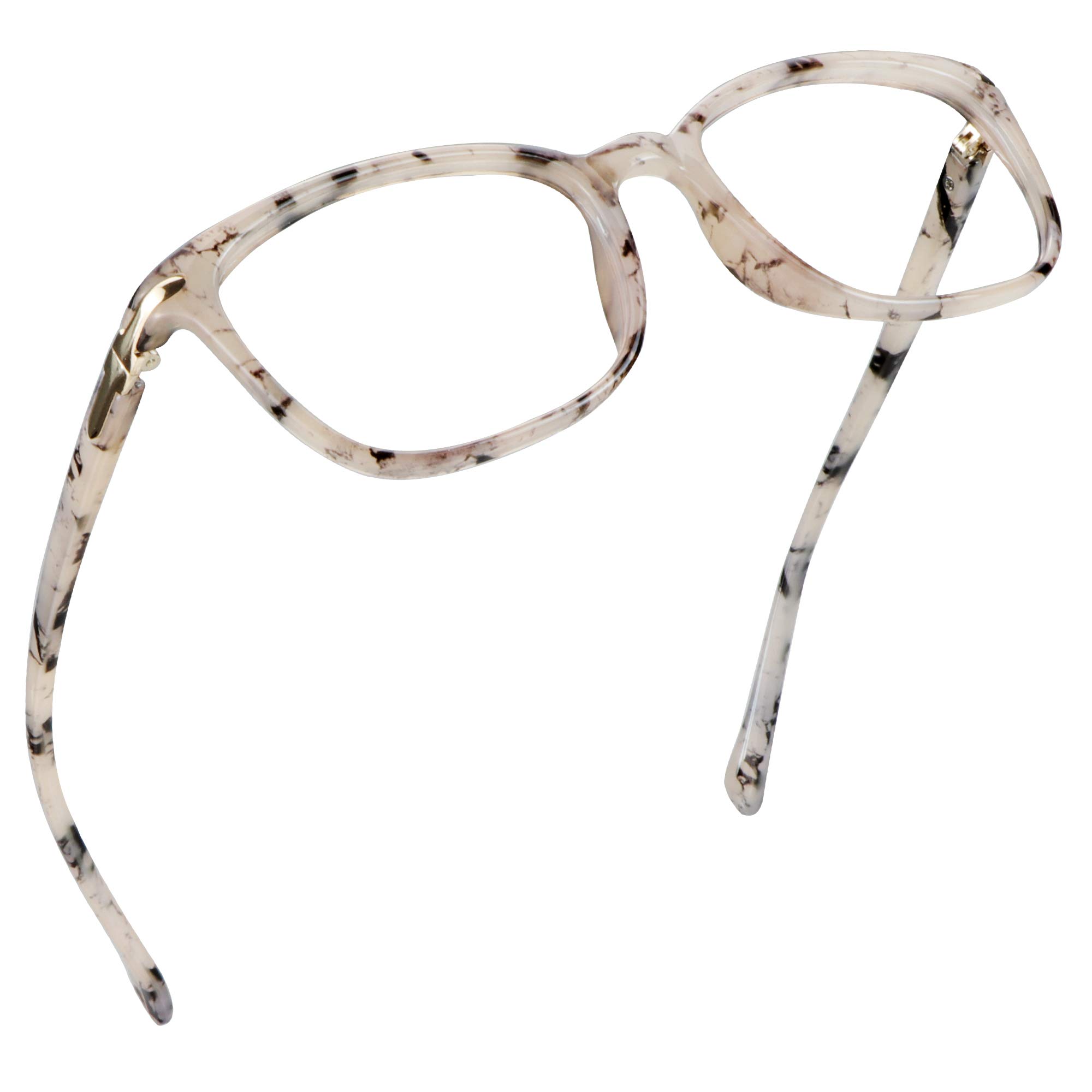 LifeArt Blue Light Blocking Glasses, Computer Reading Glasses, Gaming Glasses, TV Glasses for Women Men, Anti Glare (Marble, 2.50 Magnification) — image 1