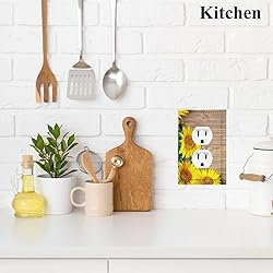 Cuitxrac Sunflowers Outlet Covers Yellow Floral