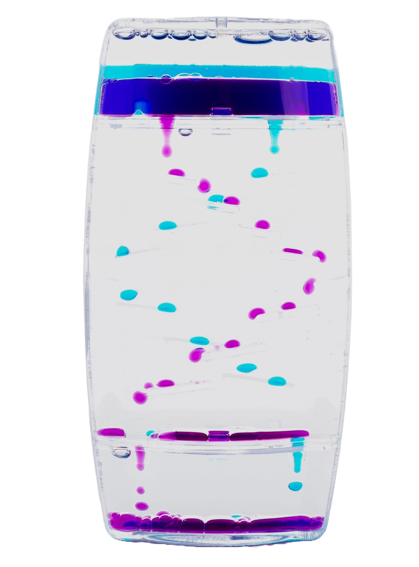 Liquid Sensory Double Zig-Zag Timer | Purple & Blue Sensory Needs Timer | Office Decoration | Stress Relief, Great For Autism & ADHD