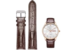 Nizonlaie Quick Release Genuine Leather Watch Band Italian Alligator Grain Calfskin Business Casual Universal 12 to 24mm Men Women