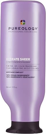 Pureology Hydrate Sheer Conditioner Lightweight Vegan Silicone-Free Fine