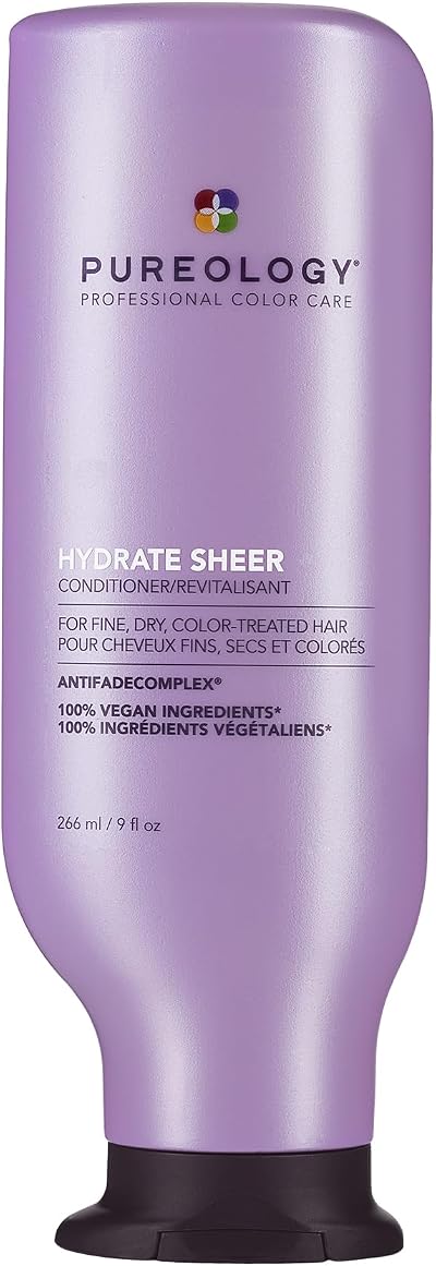 Pureology Hydrate Sheer Conditioner Lightweight Vegan Silicone-Free Fine