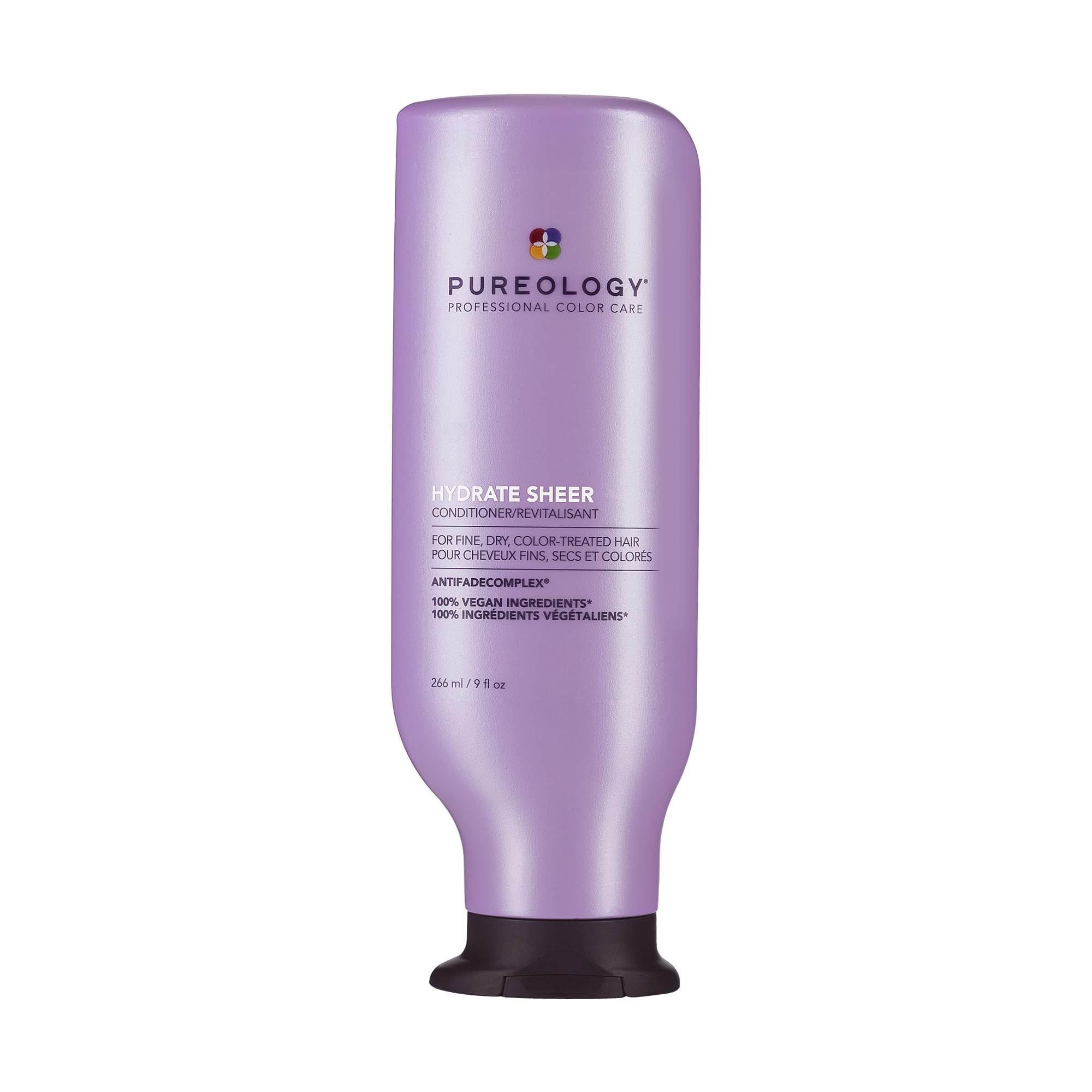 Pureology Hydrate Sheer Nourishing Conditioner, Lightweight, Silicone-Free, Vegan Formula for Fine, Colour-Treated Hair, 266ml