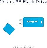 Integral 32GB Neon Blue USB 2.0 Flash Drive Stick Thumb Drive UK Support view 3